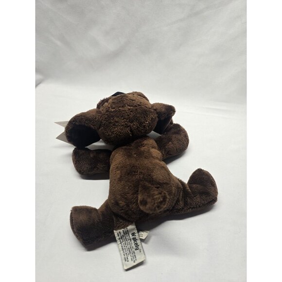 Russ Stuffed Plush Dark Chocolate Brown Puppy Dog Big Sad Eyes Wakely - Picture 3 of 14